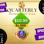quarterly memberships plan Rs899