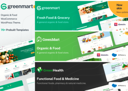 GreenMart Theme Organic & Food WooCommerce WP GPL Theme-V4