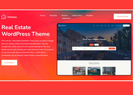 Homeo Theme Real Estate Websites WP GPL Theme- V1.2.30