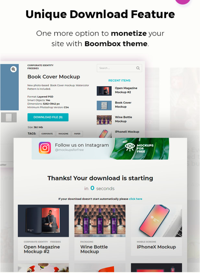 Boombox Theme Create Viral Magazine