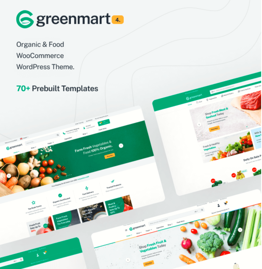 GreenMart Theme Organic & Food WooCommerce WP GPL Theme