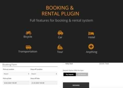 BRW - Booking Rental Plugin WooCommerce