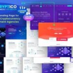 Cryptico Theme​ WP GPL – ICO Crypto Landing & Cryptocurrency WordPress Theme​