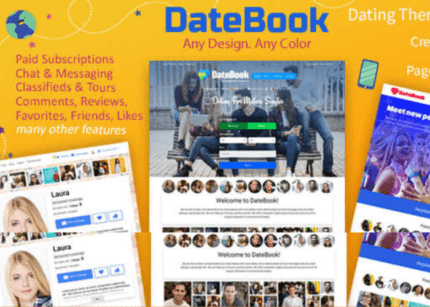 DateBook - Gpl Theme Dating WordPress Theme