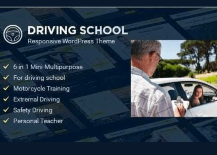 Driving School - GPL WordPress Theme