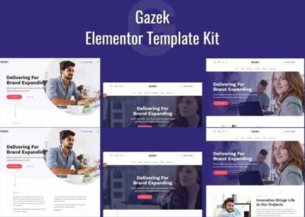Gazek WP GPL – Agency Portfolio Elementor Template Kit