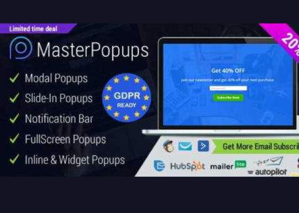 Master Popups WP GPL– Popup Plugin for WordPress & Popup Editor