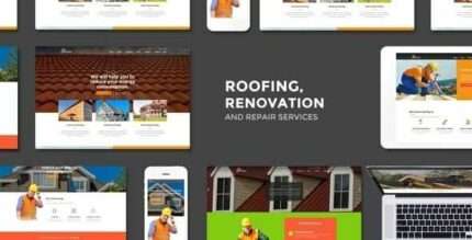 Roofing Theme Renovation & Repair Service WP GPL Theme