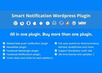 Smart Notification WP GPL – Web & Mobile Push, FB Messenger, FB Notifications & Newsletter