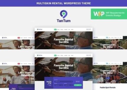 TanTum Theme WP GPL – Car, Boat & Bike Rental Services WordPress Theme