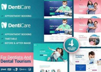 DentiCare Theme WP GPL – Medical, Dentist & Dental Clinic