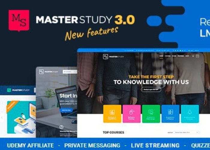 Masterstudy Theme WP GPL – LMS For Education, ELearning & Online ...