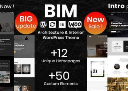 BIM Theme WP GPL – Architecture & Interior Design Elementor WordPress Theme