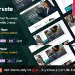 Creote Theme WP GPL – Consulting Business WordPress Theme