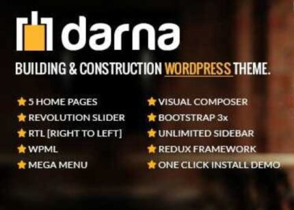 Darna Theme WP GPL – Building and Construction WordPress Websites