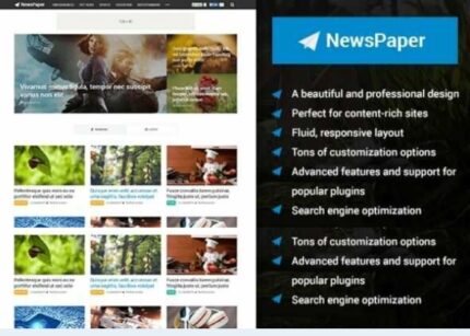 MyThemeShop Newspaper WordPress Theme WP GPL