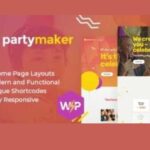 PartyMaker Theme WP GPL Event Planner & Wedding Agency WordPress Theme