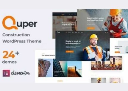 Quper Theme WP GPL Construction and Architecture WordPress Theme