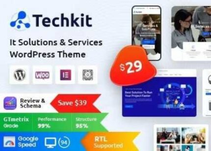 Techkit Theme WP GPL – Technology & IT Solutions WordPress Theme