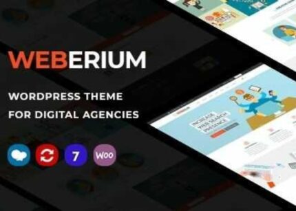 Weberium Theme WP GPL – Responsive WordPress Theme Tailored for Digital Agencies