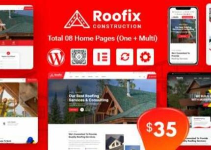 Roofix Theme GPL v2.1.2 – Roofing Services WordPress Theme