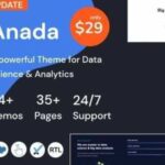 Anada Theme GPL v1.3.7 – Data Science & Analytics Saas WordPress Theme