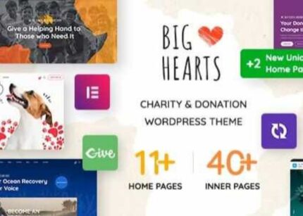 BigHearts Theme WP GPL Charity & Donation WordPress Theme