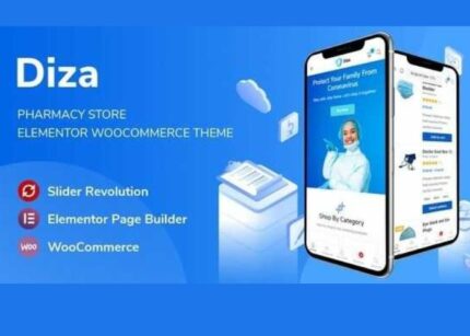 Diza Theme GPL v1.2.9 – Pharmacy Store Elementor WooCommerce Websites