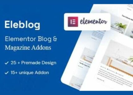Eleblog WP GPL Elementor Magazine and Blog Addons
