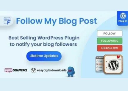 Follow My Blog Post WP GPL WordPress WooCommerce Plugin