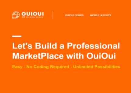 OuiOui GPL Theme Multi Vendor MarketPlace Elementor WooCommerce WP websites