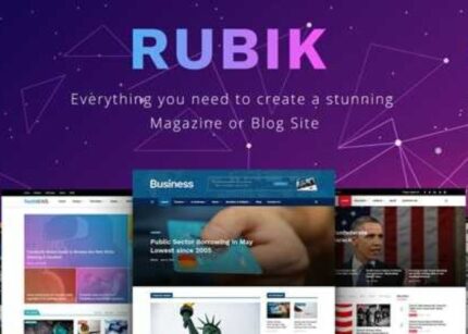 Rubik Theme GPL v2.8 – A Perfect Theme for Blog Magazine Website