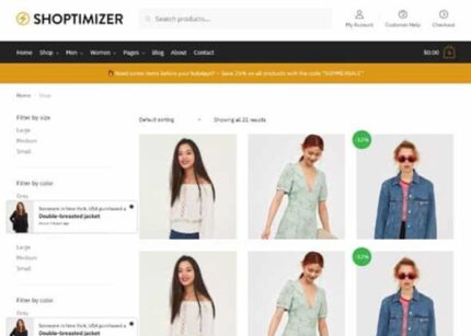 Shoptimizer Theme WP GPL Fastest WooCommerce WordPress Theme