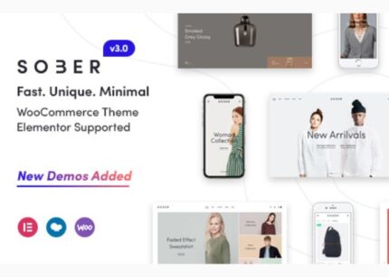 Sober Theme GPL v3.4.11 WooCommerce WordPress Websites