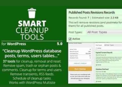 Smart Cleanup Tools Plugin for WordPress WP GPL