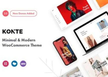 Konte Theme WP GPL Minimal & Modern WooCommerce Websites