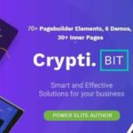 CryptiBIT Theme WP GPL Technology, Cryptocurrency, Landing Page
