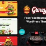 Gloreya Theme WP GPL Restaurant Fast Food &Delivery Websites