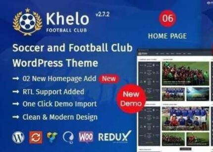 Khelo Theme WP GPL Soccer & Football Club WordPress Theme