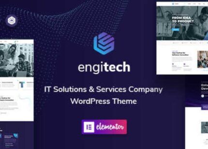 Engitech Theme WP GPL IT Solutions &Services WordPress Websites