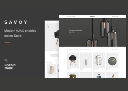 Savoy Theme WP GPL Minimalist AJAX WooCommerce Websites