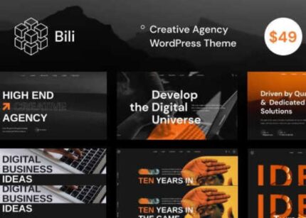 Bili Theme WP GPL Creative Agency WordPress Theme