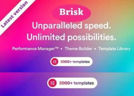 Brisk Theme Multi-Purpose Elementor WP GPL WordPress Websites