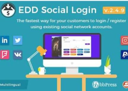 Easy Digital Downloads Social Login Addon WP GPL