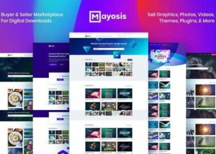 Mayosis Theme Digital Marketplace WP GPL WordPress Webasites