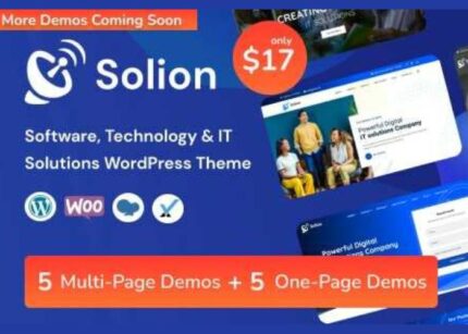 Solion Theme WP GPL Technology & IT Solutions WordPress Website