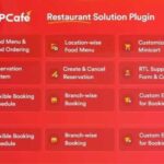 WPCafe Table Reservation, Food Menu & Online Food Ordering WP GPL