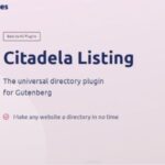 Citadela Listing The universal directory WP GPL plugin