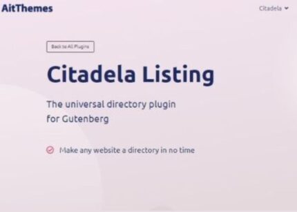Citadela Listing The universal directory WP GPL plugin