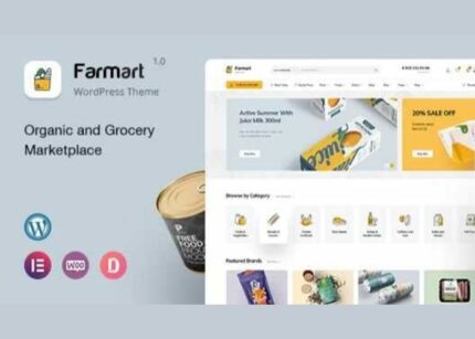 Farmart Theme Organic & Grocery Marketplace WP GPL Theme